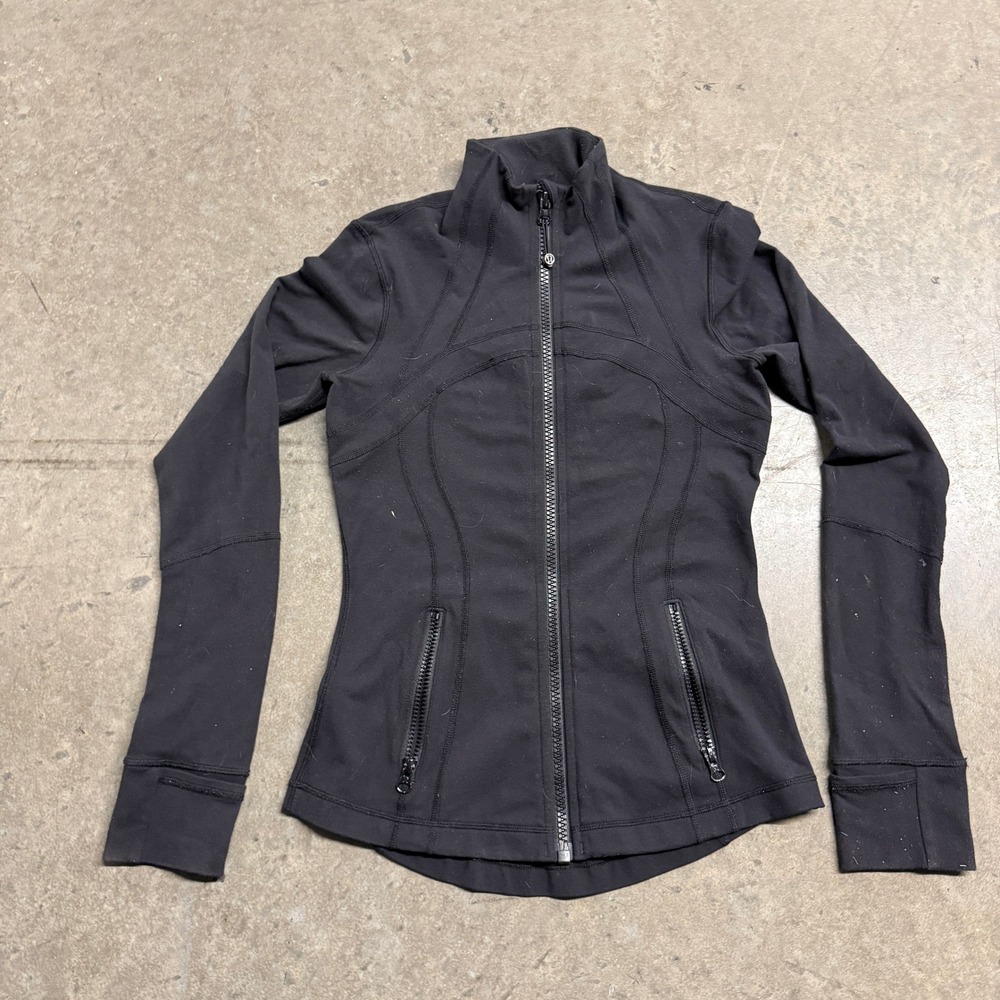 Lululemon Define Jacket Black Luon Full Zip Yoga Track Jacket Women Size 6